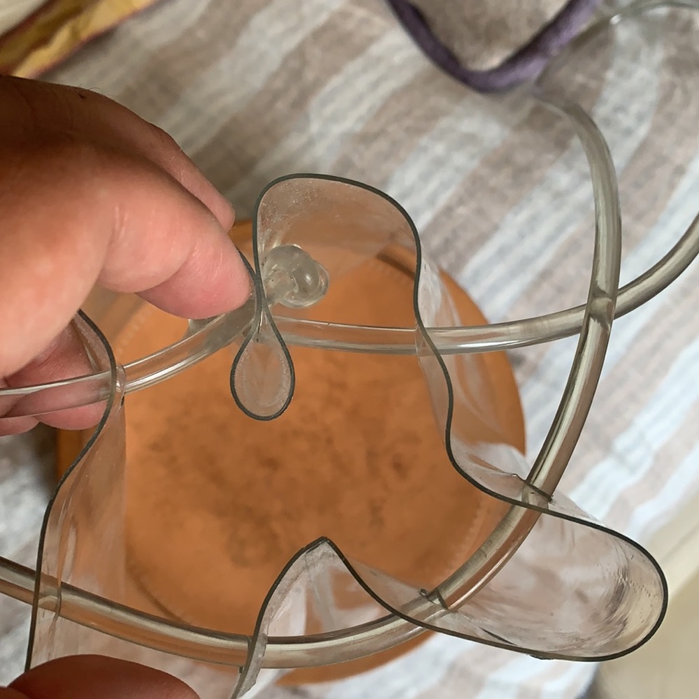 BUILDING BLOCK Disc Clear PVC Plastic Garmentory Drawstring Shoulder Bag Purse - Picture 5 of 7